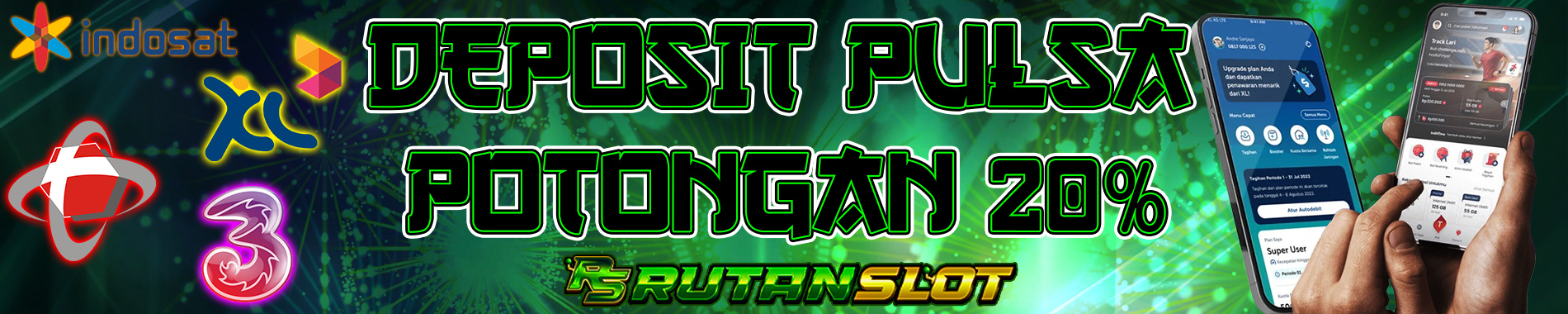 Rutanslot Deposit Pulsa Potongan 20%
